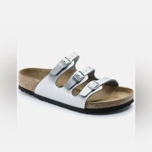 Birkenstock Florida Sandals - Silver